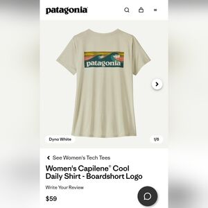 Patagonia Capilene Cool Daily T-shurt Women Size Small